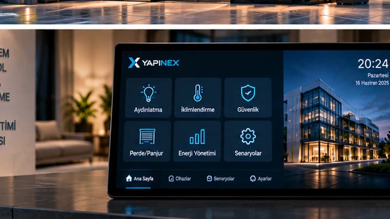 Akıllı bina kontrol ve izleme alanı