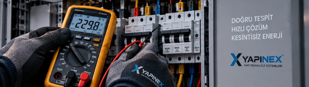 Elektrik arıza incelemesinde ölçüm cihazı