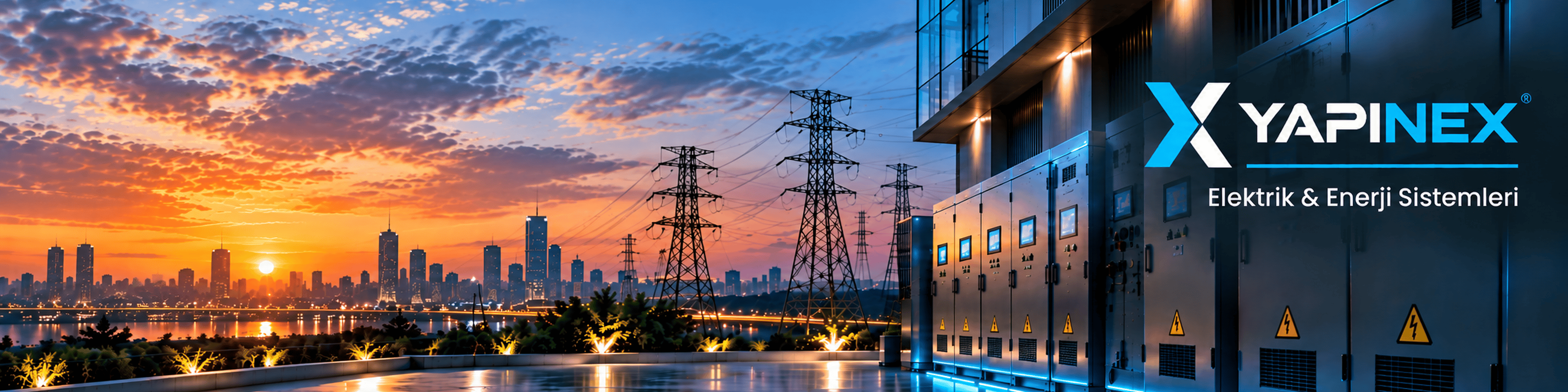 Elektrik dağıtım ekipmanları ve YAPINEX Elektrik ve Enerji Sistemleri marka alanı