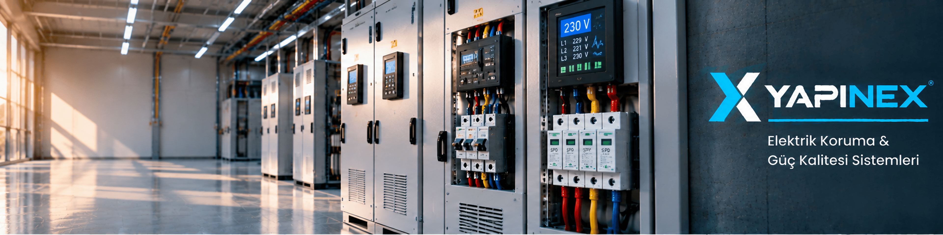 YAPINEX Elektrik Koruma & Güç Kalitesi Sistemleri uygulama ve marka alanı