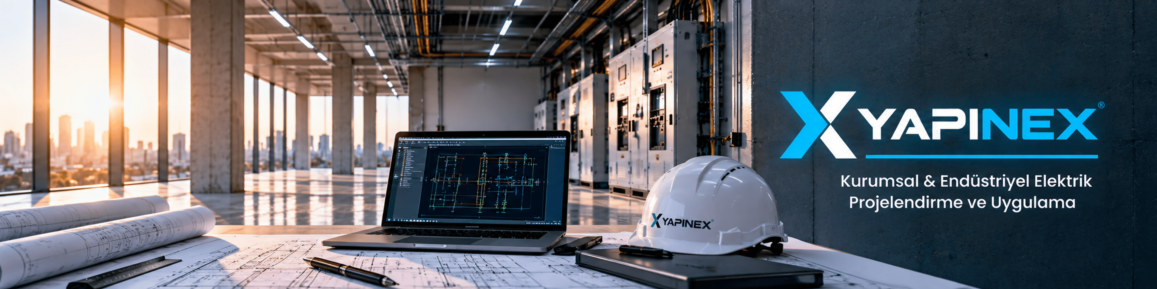 YAPINEX Kurumsal & Endüstriyel Elektrik Projelendirme ve Uygulama uygulama ve marka alanı