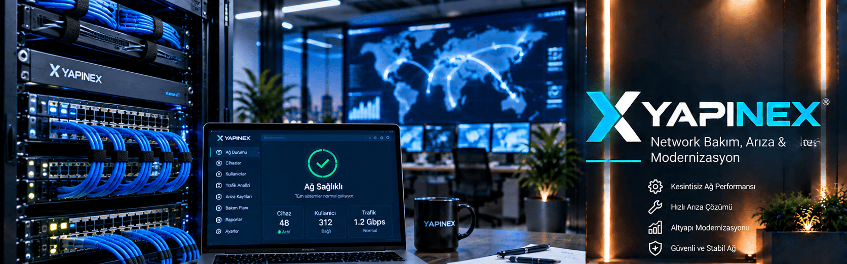 YAPINEX Network Bakım, Arıza & Modernizasyon uygulama ve marka alanı