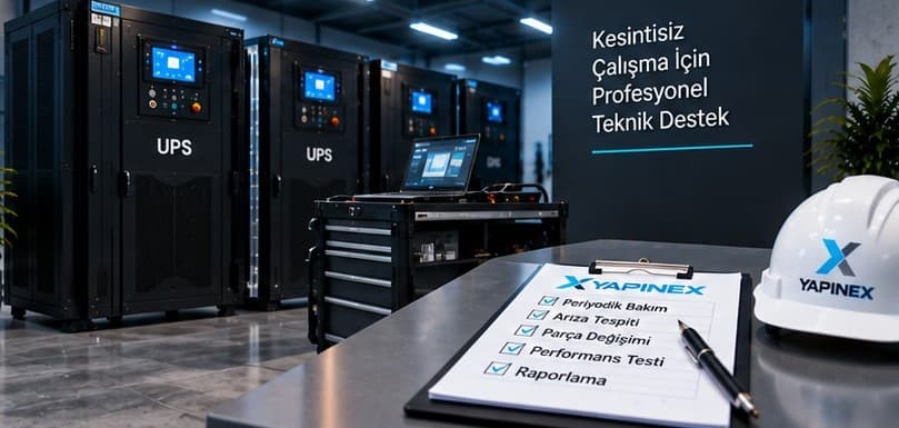 UPS cihazında teknik bakım çalışması